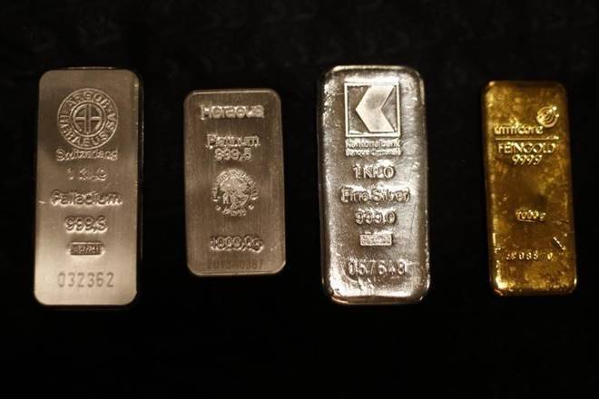 金币期货下降，盈利预订，全球线索; Silverweakens.