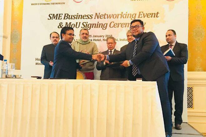 “中小企业公司马来西亚墨水贸易协定与NSIC促进国际贸易