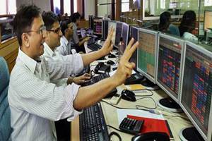 Sensex Pares初始收益，关闭70点，漂亮落在8,710以下; TCS，羽扇豆，Wiprogain