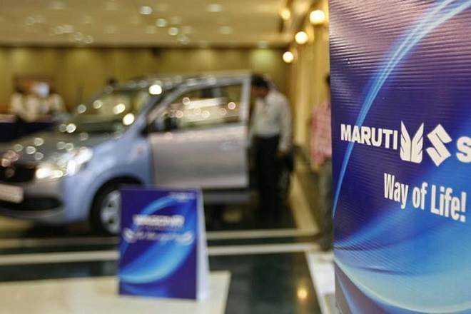 Maruti Suzuki股票顶级Sensex Gaper今天，股价跳跃超过3％的时间