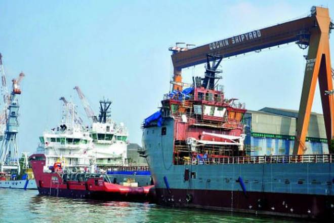 科钦造船厂设定为升级1,460卢比