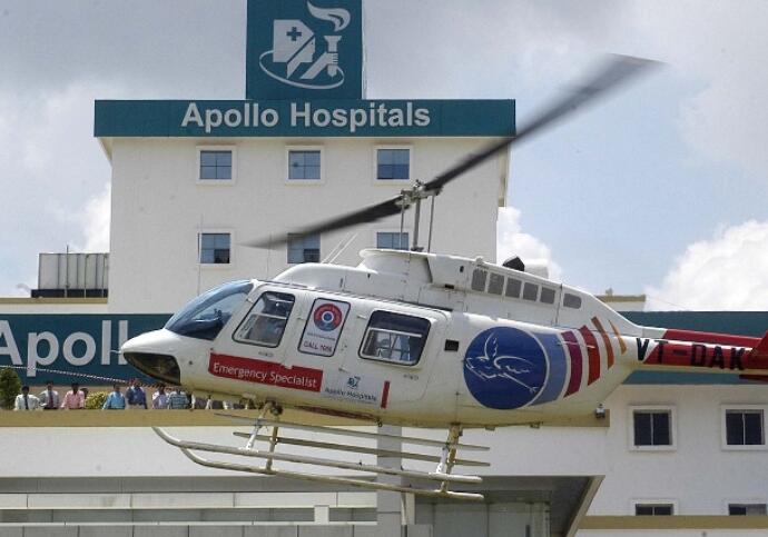 “印度阿波罗医院报告6月份季度税后利润为48.9亿卢比