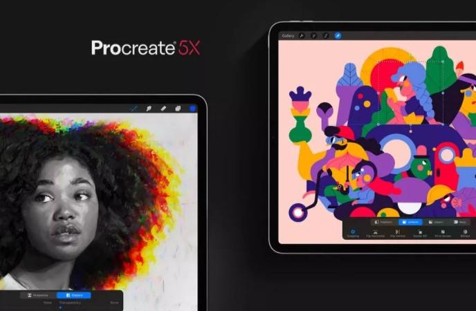 “Procreate 5X添加了新的过滤器和方便的参考伴侣视图