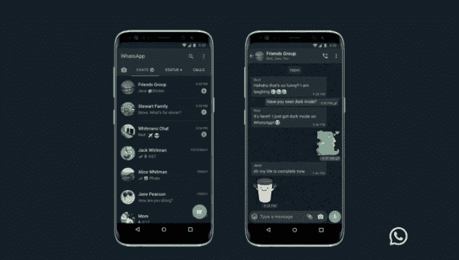WhatsApp暗模式现已向所有人开放