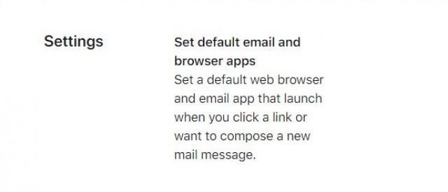 “互联网资讯：苹果iOS 14/iPadOS 14可让您选择默认的浏览器和电子邮件应用