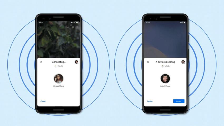 Google推出适用于Android的附近共享