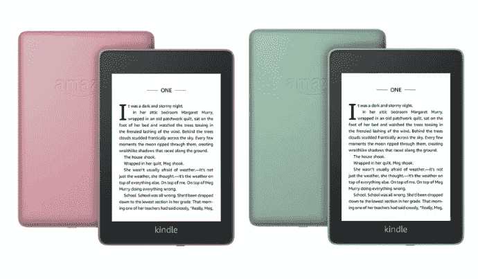 “5G资讯：亚马逊推出两种新的Kindle Paperwhite颜色