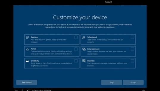 如何使用设备 Windows 10 询问您计划