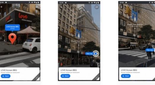 帮助快速定位自己 Google Maps Live Views添加地标