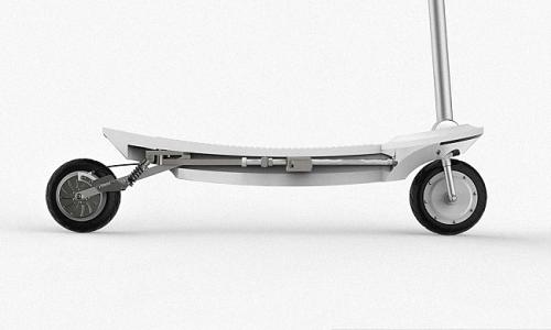 “科技推荐：奥迪ETronScooter是一款带有车把的时髦电动滑板