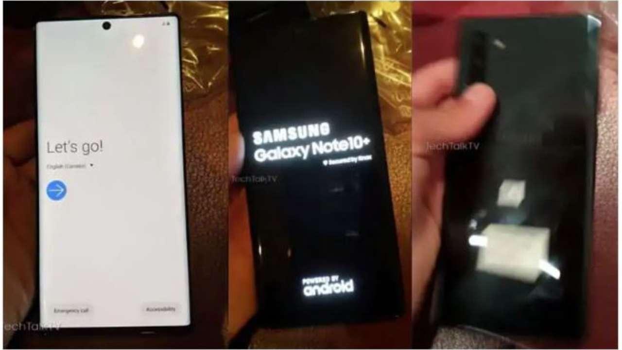 “三星Galaxy Note 10 plus图像在发布前泄漏